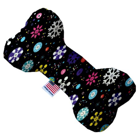 Mirage Pet Products Smiley Snowflakes 6 in. Bone Dog Toy 1315-TYBN6
